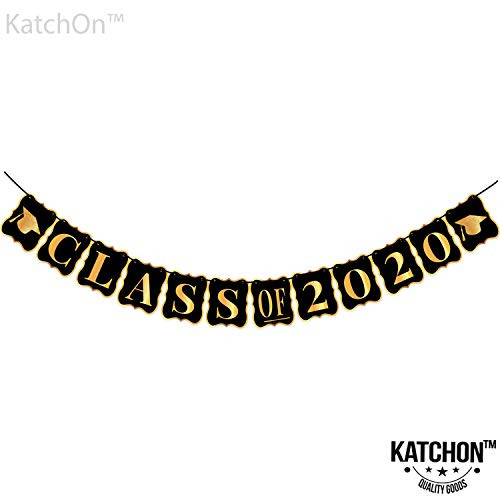 KatchOn, Class of 2020 Graduation Banner - No DIY Required, Classy Graduation Decorations Sign for College Grad Party and High School Graduation Party Supplies 2020, Gold and Black,Large,8 x 6.5 Inch KatchOn, Class of 2020 Graduation Banner - No DIY Required, Classy Graduation Decorations Sign for College Grad Party and High School Graduation Party Supplies 2020, Gold and Black,Large,8 x 6.5 Inch