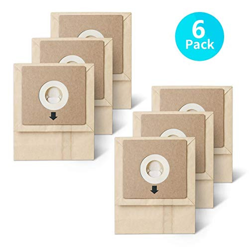 JEDE Dust Bags for Bissell Zing Vacuum 4122,Compatible Replacement Bags for Zing and PowerForce Canister Models 4122,4122D,1668,1668C,1668W, 2154A,2154C,2154W,1608,Replace Part No. 213-8425 (6 Pack)