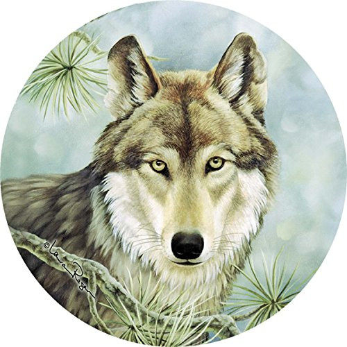 Thirstystone Stoneware Coaster Set, Lone Wolf