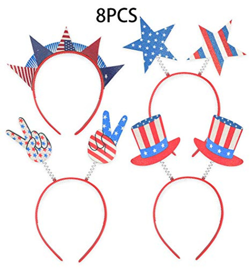 Fourth/4th of July Head Boppers Headband - Patriotic Party Accessories Favors Decorations Fourth/4th of July Head Boppers Headband - Patriotic Party Accessories Favors Decorations