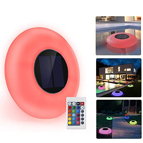 GEEDIAR Floating Pool Lights Solar Swimming Pool Light with 16 Color Changing Outdoor Decorations Light Waterproof LED Lights for Patio,Garden and Pool