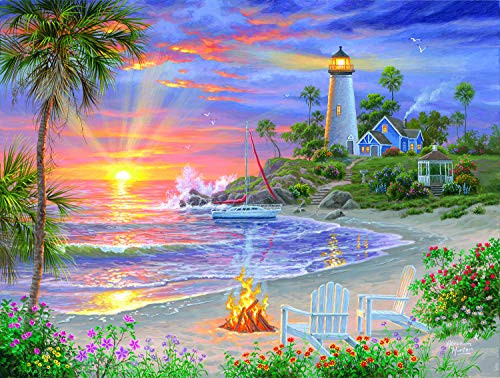 SUNSOUT INC Honeymoon Sunset 300 pc Jigsaw Puzzle