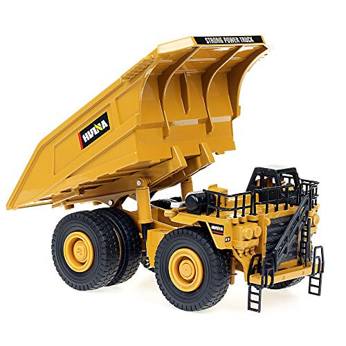 duturpo 1/40 Scale Diecast Heavy Metal Dump Truck, Metal Construction Vehicles Trucks Toys for Boys Kids (Dump Truck)