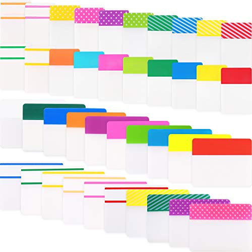 File Index Tabs Sticky Writable Flags for Labeling and Organizing Documents, Papers, Filing, Book, Folder (Style 2, 1200 Pieces)