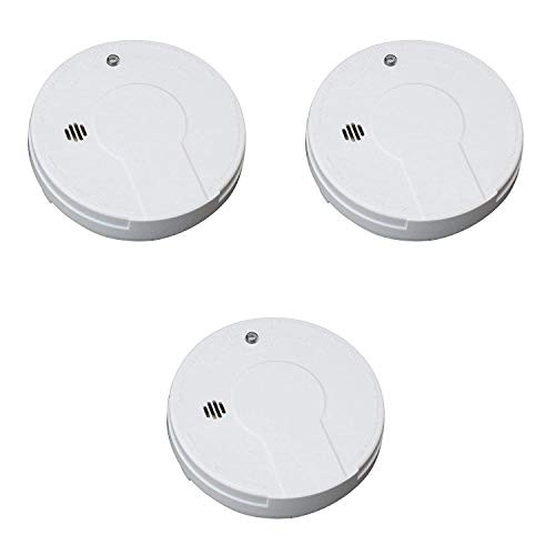 Kidde Smoke Detector Alarm | Battery Operated | Model # I9050 Pack of 3, 1 Lb