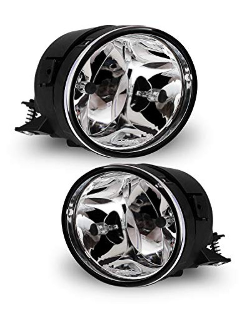 AUTOWIKI Fog Lights fit for 2004-2015 Nissan Titan/ 2005-2007 Nissan Armada With Clear Lens 2PCS