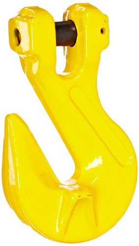 Indusco 47400186 Grade 80 Drop Forged Alloy Steel Clevis Grab Hook with Cradle, Painted Finish, 1/2" Trade, 12000 lbs Working Load Limit