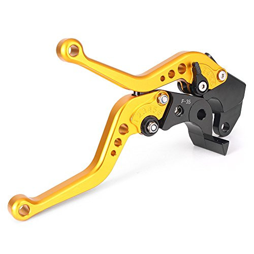 GZYF Short Brake Clutch Levers Suzuki 2004 2005 GSXR GSX-R 600 750 K4 04 05 Gold