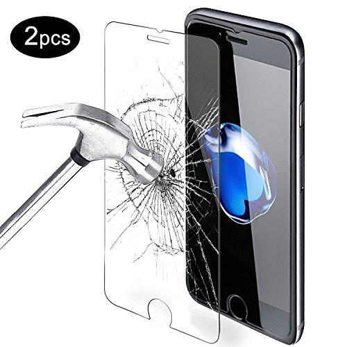 iPhone 7/8 Screen Protector, CaseLover Screen Protectors for Apple iPhone 7, Clear Tempered Glass Screen Protector 3D Touch Tempered Glass Screen Protectors for iPhone 8 4.7 Inch [2-Pack]