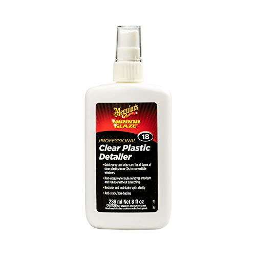 Meguiars M1808 Mirror Glaze Clear Plastic Detailer, 8 Fluid Ounces Meguiars M1808 Mirror Glaze Clear Plastic Detailer, 8 Fluid Ounces