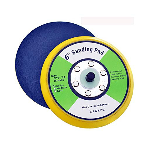 Shiningeyes PSA Sanding Pads for Dual Action Air Sander (6inch)