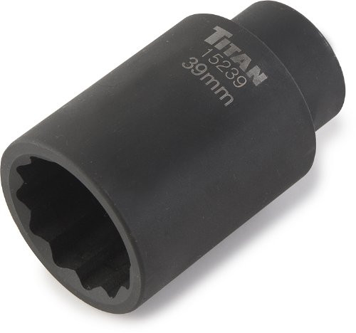 Titan 15239 39 mm 1/2" Drive 12 Point Axle Nut Socket