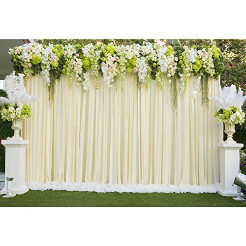 DORCEV 10x8ft White Floral Photography Backdrop Wedding Ceremony Party Bridal Shower Party Background White Flowers White Curtain Wedding Decoration Wallpaper Wedding Photo Studio Props DORCEV 10x8ft White Floral Photography Backdrop Wedding Ceremony Party Bridal Shower Party Background White Flowers White Curtain Wedding Decoration Wallpaper Wedding Photo Studio Props