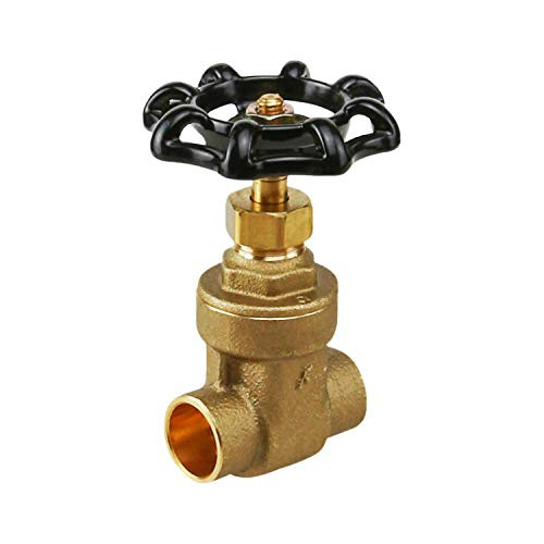 Midline Valve 427D234 Gate Valve, Lead Free 1/2 in. Sweat Connection, Cast Brass