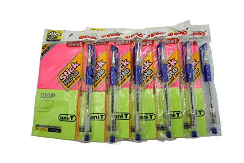 BK SUCCESS Sticky Notes 3x3 Inches,100 Sheets 4colour 76x76mm Size Color Paper Memo Pad Sticky Notes Bookmark Point It Marker Memo Sticker Office School Supplies (6 Pack)