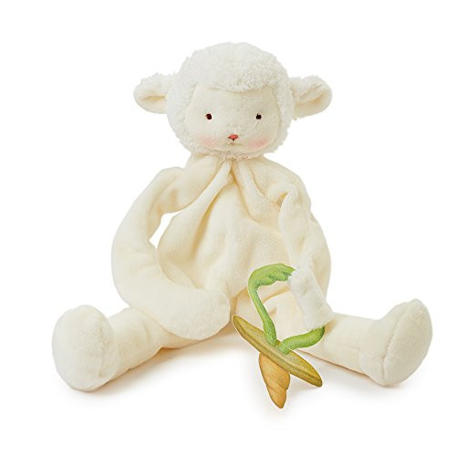 Bunnies By The Bay Kiddo Lamb Silly Buddy with Pacifier Holder