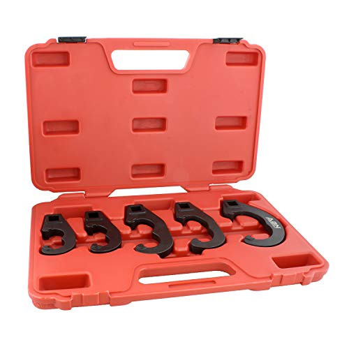 ABN Tie Rod and Pitman Arm Adjusting Tool Set  5 Pc Tie Rod Adjusting Tool Kit and Heavy Duty Pitman Arm Puller Set