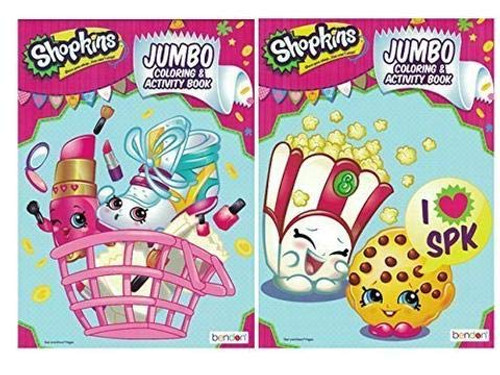 Shopkins Jumbo Coloring and Activity Book (Set of 2) 96 Pages Each Shopkins Jumbo Coloring and Activity Book (Set of 2) 96 Pages Each