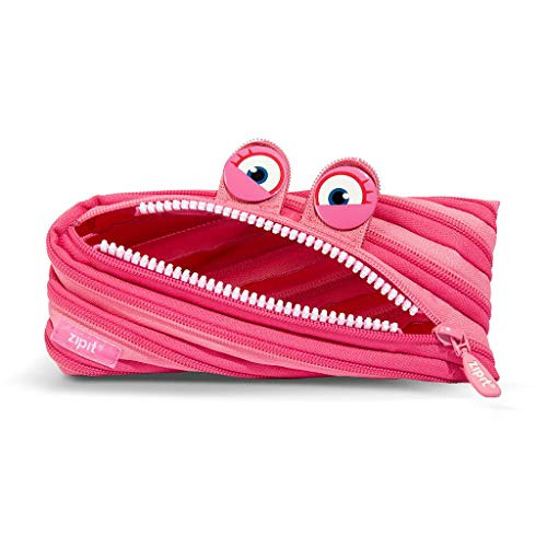 ZIPIT Wildlings Pencil Case/Cosmetic Makeup Bag, Pink