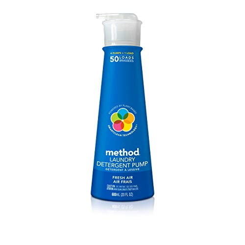 Method Concentrated Laundry Detergent with Pump, Fresh Air, 20 Fl Oz, 50 Loads