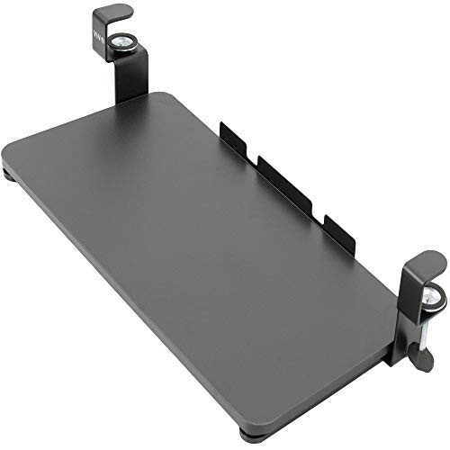 VIVO Clamp-on Computer Keyboard and Mouse Under Desk Slider Tray, 26 x 12 inch Pull Out Platform Drawer (MOUNT-KB05F)