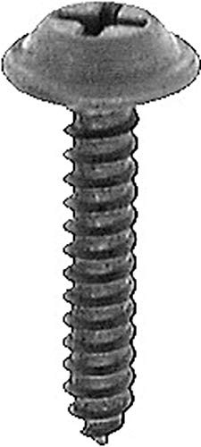 50#10 X 1" Phillips Flat Top Washer Head Screws Black