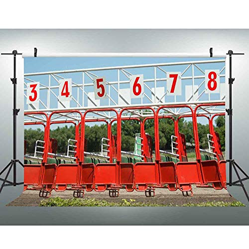 EOA 7(W) x5(H) FT Horse Race Track Backdrop for Kentucky Derby Party Racecourse Banner Background Birthday Events Seamless Backdrop for Photography Studio Props EOA 7(W) x5(H) FT Horse Race Track Backdrop for Kentucky Derby Party Racecourse Banner Background Birthday Events Seamless Backdrop for Photography Studio Props