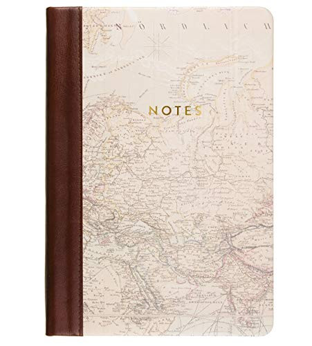 Eccolo Style Journal, 256 Lined Pages Notebook, Map Notes, 6x8