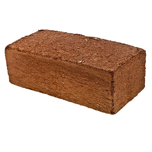 Premium Coco Coir Brick | 11 Pound Coconut Fiber Block | Compressed Growing Medium | Perfect As Hydroponics Garden Soil | 100% Organic, Eco-Friendly & Biodegradable | Great Seed Bed