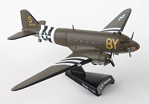 Daron Worldwide Trading Postage Stamp C-47 DC-3 "Stoy Hora" USAAF Vehicle (1/144 Scale)