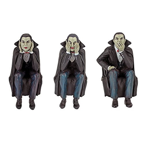Design Toscano Hear-No, See-No, Speak-No Evil Dracula Statues