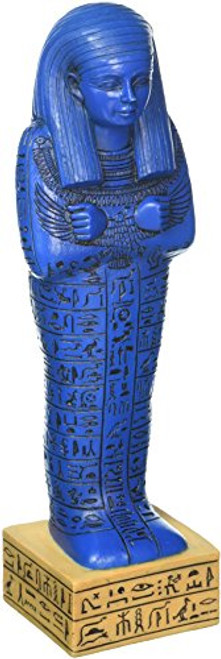 Design Toscano Egyptian Ushabti Grave God Statue, 9 Inch, Blue