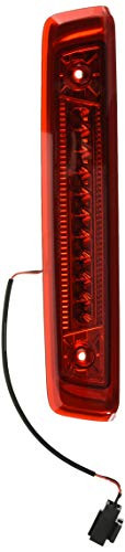DNA Motoring 3BL-JCOM06-LED-RD Rear Center Full LED 3rd Third Brake Light/Lamp,Chrome / Red