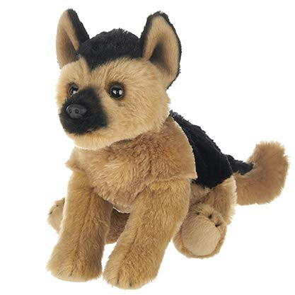 Bearington Lil' Chief Small Plush German Shepherd Stuffed Animal, 6.5 Inches