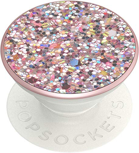 PopSockets: PopGrip with Swappable Top for Phones and Tablets - Sparkle Rosebud Pink