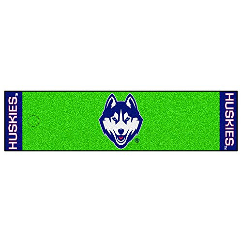 FANMATS NCAA University of Connecticut Huskies Nylon Face Putting Green Mat FANMATS NCAA University of Connecticut Huskies Nylon Face Putting Green Mat