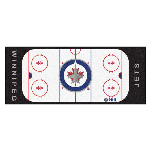 FANMATS NHL Winnipeg Jets Nylon Face Football Field Runner FANMATS NHL Winnipeg Jets Nylon Face Football Field Runner