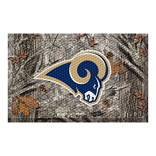 FANMATS 18997 Team Color 19" x 30" Los Angeles Rams Scraper Mat (NFL Camo)