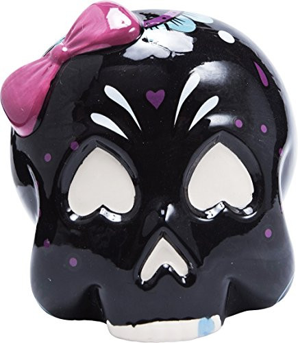 Black Sugar Skull Bowl from Sourpuss Clothing