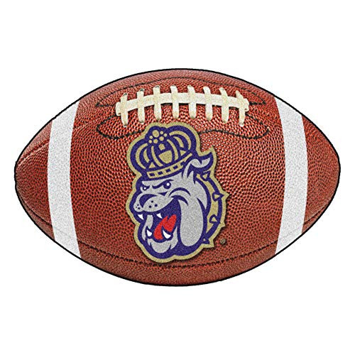 FANMATS NCAA James Madison University Dukes Nylon Face Football Rug FANMATS NCAA James Madison University Dukes Nylon Face Football Rug