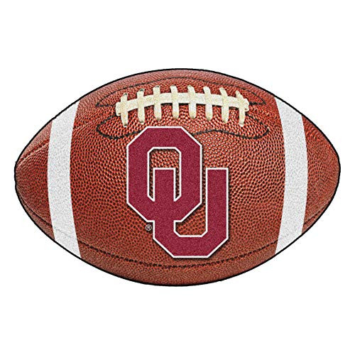 FANMATS NCAA University of Oklahoma Sooners Nylon Face Football Rug FANMATS NCAA University of Oklahoma Sooners Nylon Face Football Rug