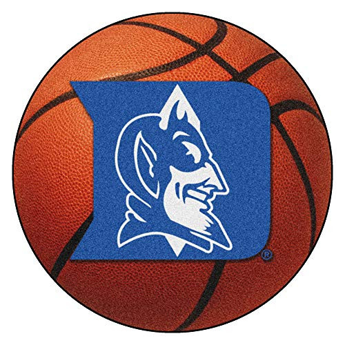 FANMATS NCAA Duke University Blue Devils Nylon Face Basketball Rug FANMATS NCAA Duke University Blue Devils Nylon Face Basketball Rug