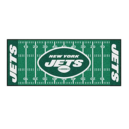 FANMATS NFL New York Jets Nylon Face Football Field Runner