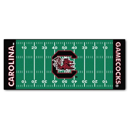 FANMATS 7560 NCAA University of South Carolina Gamecocks Nylon Face Football Field Runner ,Team Color