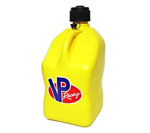 VP Racing Fuels Motorsport 5 Gallon Square Plastic Utility Jug Yellow