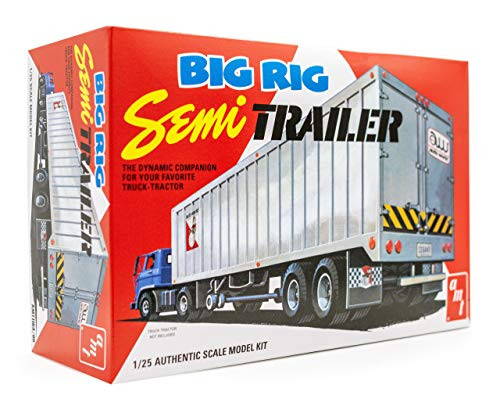 AMT Big Rig Semi-Trailer - 1/25 Scale Model Truck Kit - Buildable Hauler for Kids and Adults AMT Big Rig Semi-Trailer - 1/25 Scale Model Truck Kit - Buildable Hauler for Kids and Adults