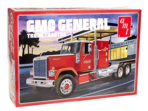 AMT 1976 GMC General Semi Truck Coca Cola Edition 1/25 Scale Model Big Rig Hauler Model Kit AMT 1976 GMC General Semi Truck Coca Cola Edition 1/25 Scale Model Big Rig Hauler Model Kit