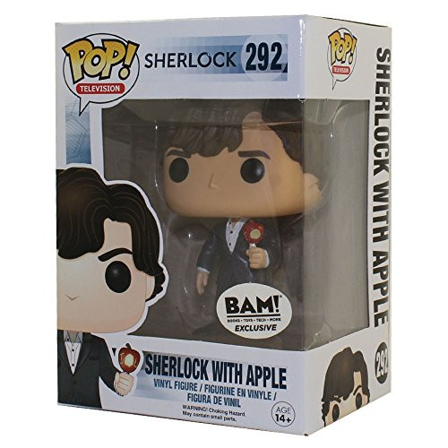 Funko Pop Television: Sherlock with Apple Collectible Figure, Multicolor