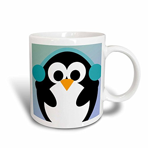 3dRose Christmas Penguin Cute Whimsical Art Magic Transforming Mug, 11-Ounce