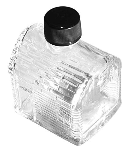 North Mountain Supply 250ml Glass Maple Syrup Sugar Shack Bottles - with Black Plastic Tamper Evident Lids - Case of 12